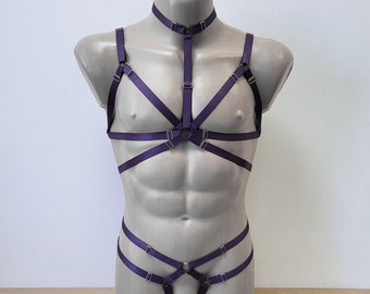 Mens lingerie harness men full body, Jockstraps for men bodysuit, Chest men's harness, Gay harness, Rave outfit festival clothing