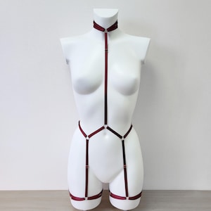 Harness for women full body, Handmade lingerie set Alpha