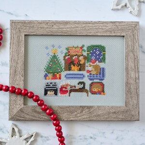 Merry Moments Cross Stitch Pattern | Cross Stitch PDF Pattern | Christmas | Cute Christmas | Holiday | Happy Holidays | Noel | Cute Hedgehog