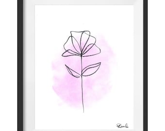 One flower