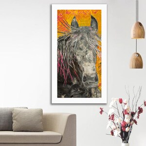 Equine Art-Equine Fine Art Prints-Equine Mixed Media-Horse Wall Art Prints-Horse Art Card-Chakra Art-Chakra Art Print-Chakra Art Card