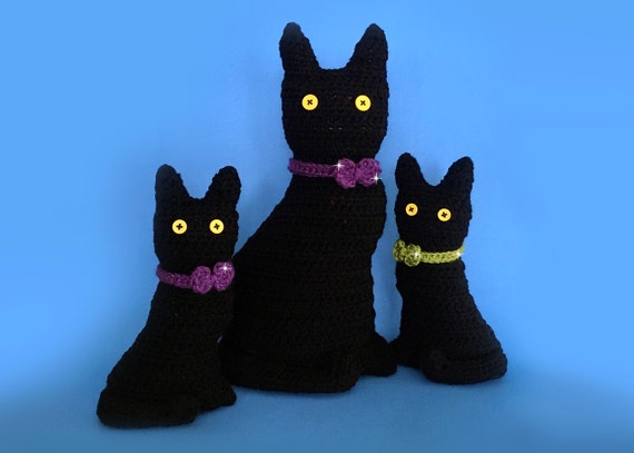 Cat Silhouette Crochet PATTERN Black Cat Silhouette For Fall Etsy UK Cat Silhouette Crochet PATTERN Black Cat Silhouette For Fall Etsy UK