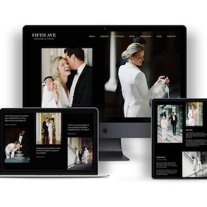 Showit Website Template for Chic Photographers, Wedding Planners, Creatives. Showit Template. Website Template Luxury. Website Template.