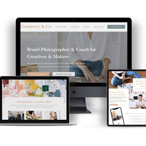 Showit Website Template for Photographers, Coaches, Course Creators, Podcasters. Showit Template. Website Template Luxury. Website Template.