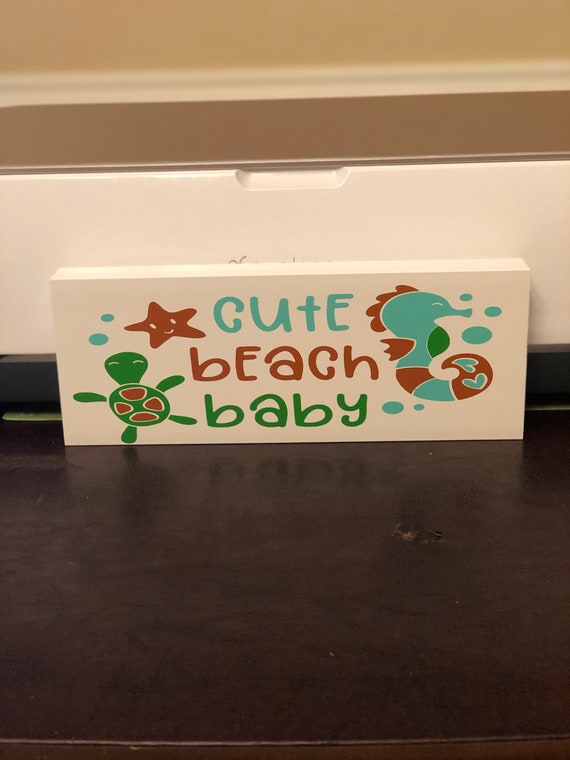 Beach Themed Bookshelf Custom Sign Etsy