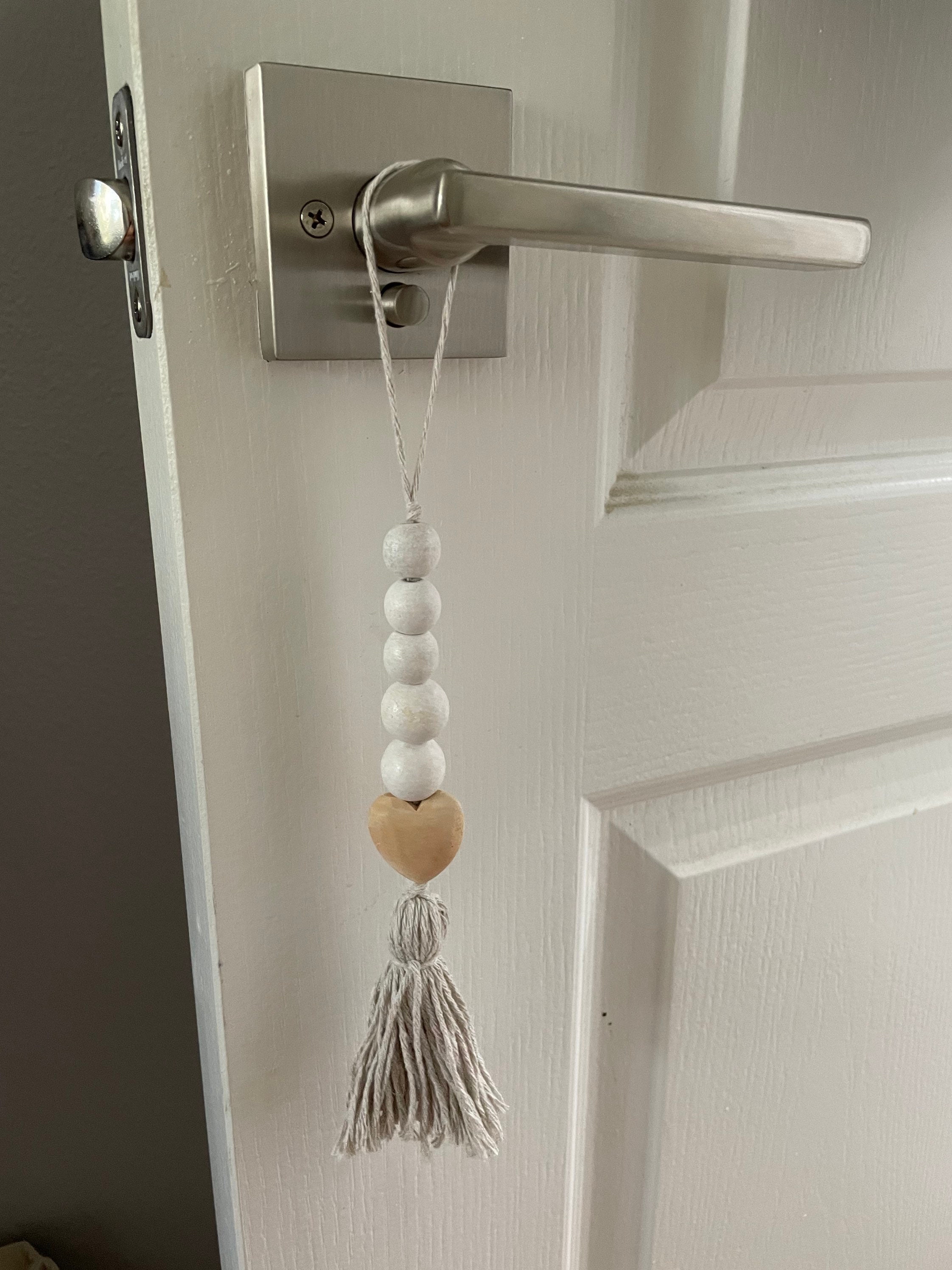 Wood Door Knob Hanging Decor Etsy