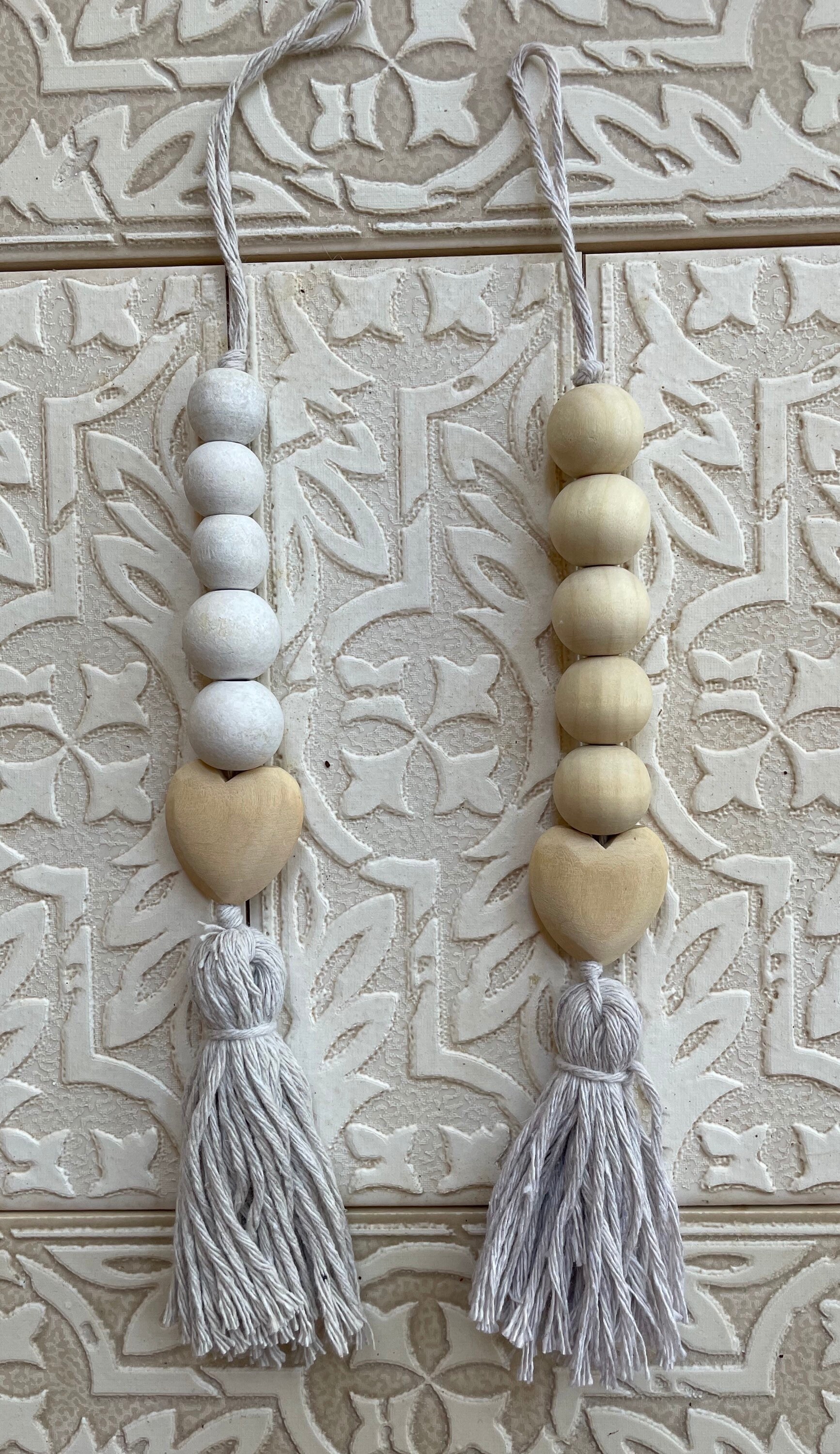 Wood Door Knob Hanging Decor Etsy