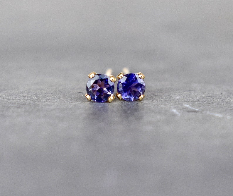 3mm 14k gold stud earrings
