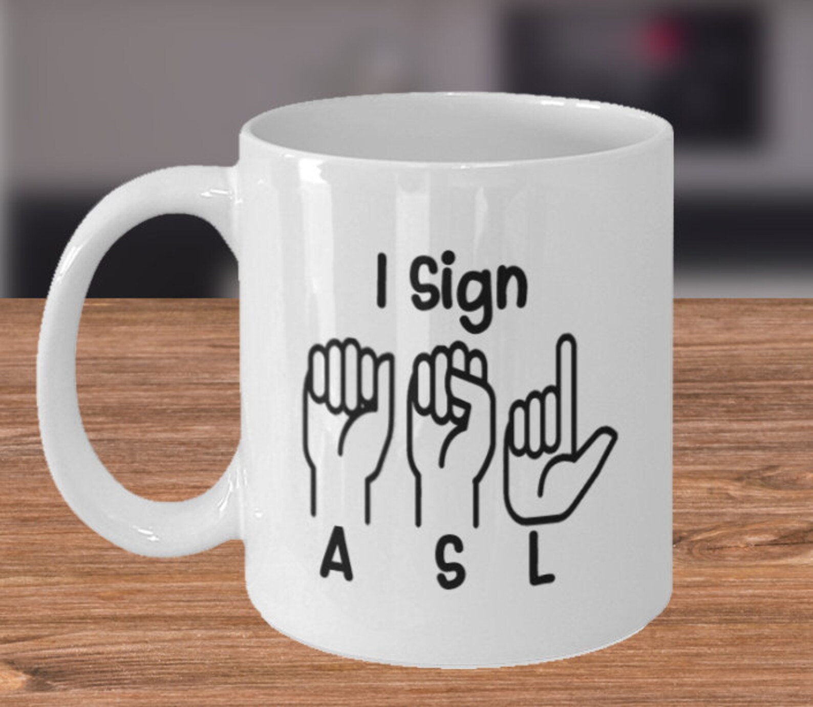 I Sign ASL Sign Language Coffee or Tea Mug ASL Mug 11 Oz or Etsy