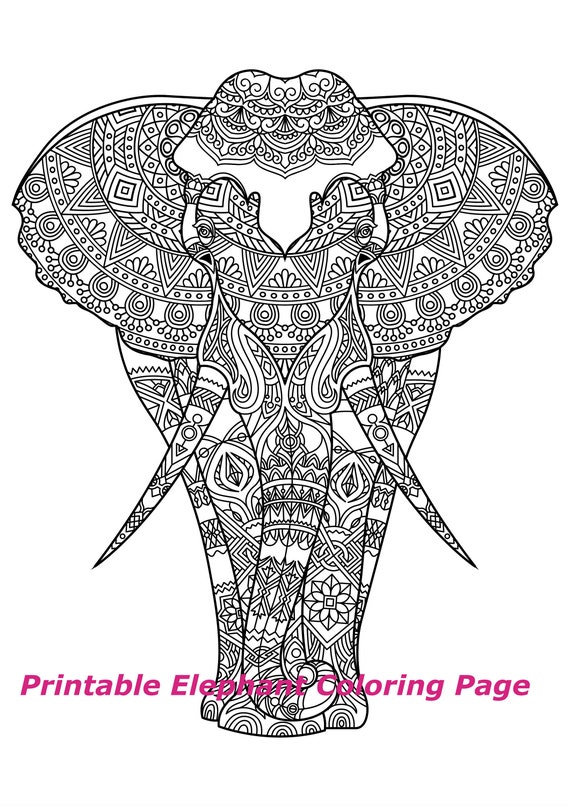 Elephant Canvas Coloring Kit for Kids DIY Gift for Children -  Denmark