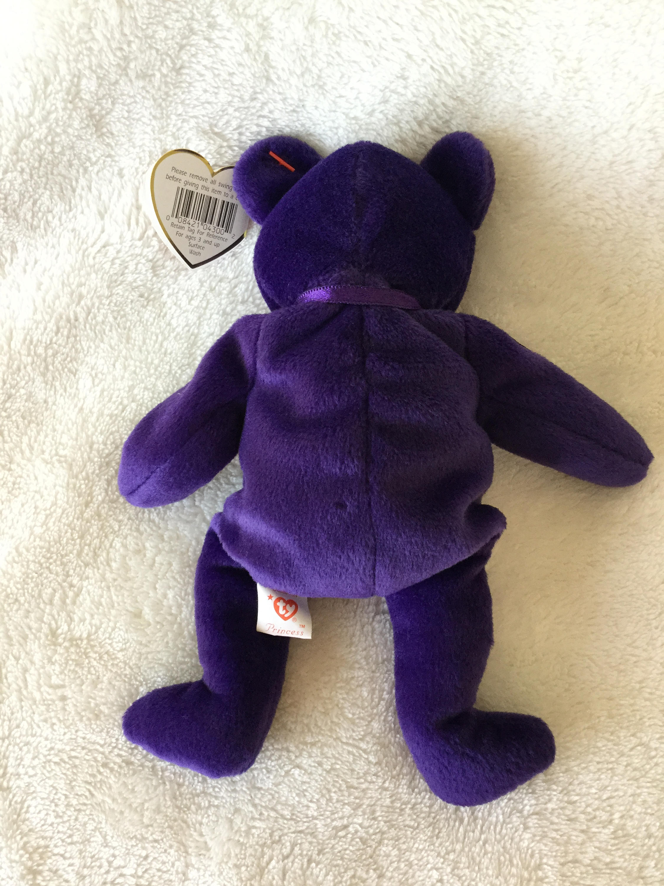TY Beanie Baby PRINCESA Diana el Oso de Peluche Púrpura 1997 Etsy España