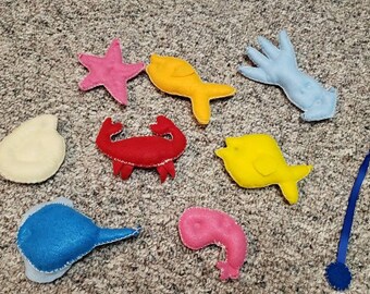 plastic bass fish toy