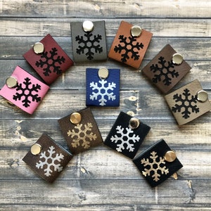 1&quot; Square Tag with rivet, One inch Leatherette tag, faux leather tag, for Crocheted, Knitted, Sewed garments, Laser Etched