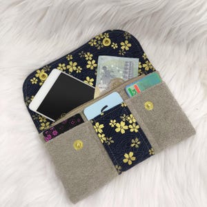 Pochette multifonction compartimentée, porte feuille