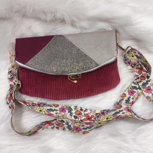Sac besace à rabat