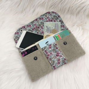Pochette multifonction compartimentée, porte feuille