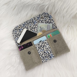 Pochette multifonction compartimentée, porte feuille