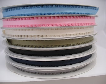 3/16" X 50 Yards Feather(Picot) Edge Double Faced Satin Ribbon Art & Sewing Wedding Party Favors