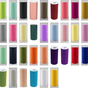6 Inch X 25 Yards Tulle Fabric Rolls for Party and Craft
