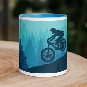 Mountain Biker Mug, Mountain Biking Gift, MTB Mug, Gift for Husband, Coffee Mug, Custom Mug, Gift for Biker, Cycling Mug, Gift for Boyfriend