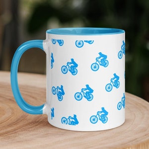 Mountain Biker Mug, Mountain Biking Gift, MTB Mug, Gift for Husband, Coffee Mug, Custom Mug, Gift for Biker, Cycling Mug, Gift for Boyfriend