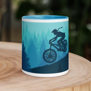 Mountain Biker Mug, Mountain Biking Gift, MTB Mug, Gift for Wife, Coffee Mug, Womens Mug, Gift for Biker, Cycling Mug, Gift for Girlfriend