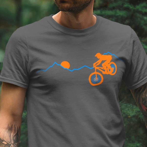 Mountain Bike Tshirt Etsy