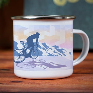 12 oz Enamel Mug for Bike Lovers