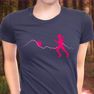 Women&#39;s Running T-shirt, Shirt for Runners, Gift for Runners, Girl Running Shirt, Perfect for Runner, Trail Running