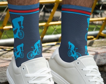 Road Cycling Socks, Gift for Biker, Cycling Socks, Gift for Cyclist, Guy Riding Bike, Gift for Bike Rider, Stocking Stuffer Cyclist, Soft
