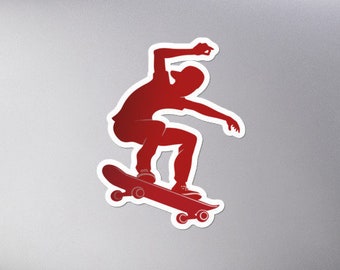 Naklejka na deskorolkę, Skateboarder, Prezent dla Skateboardera, Naklejka na deskorolkę, Naklejka na laptopa, Naklejka winylowa, Wypełniacz do pończochy, Naklejka na zderzak