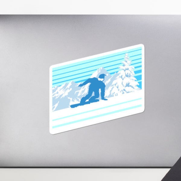 Snowboarding Sticker, Vinyl Sticker, Gift For Snowboarder, Winter Sports Lover Gift, Snowboard Sticker, Laptop Sticker, Snowboard Decal