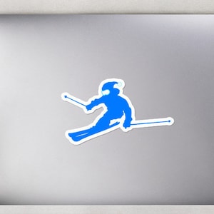 Ski Sticker, Winter Sports Sticker, Laptop Sticker, Vinyl Sticker, Skiing Sticker, Planner Sticker, Waterproof Sticker, Ski Bumper Sticker