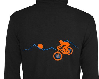 Bluza z kapturem Mountain Biker, prezent dla rowerzysty górskiego, bluza z kapturem Mountain Bike, bluza z kapturem Bike, bluza z kapturem MTB, rower górski, rower, bluza z kapturem Cyclist, bluza z kapturem Enduro