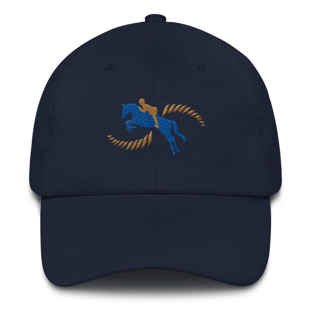 Horse Show Jumping Hat Horse Embroidery Horse Design Horse Etsy