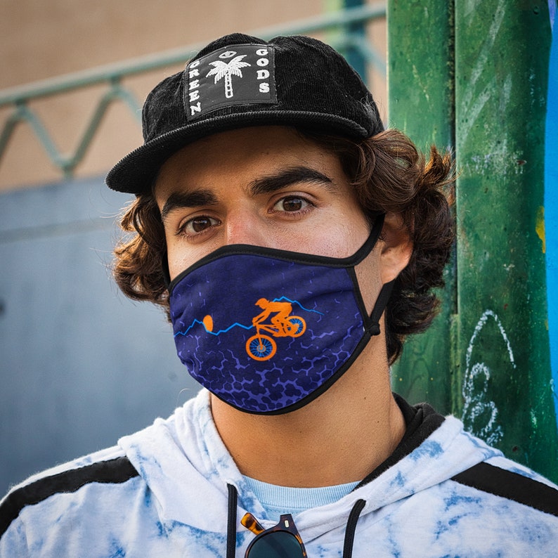 Mountain Bike Face Mask Reusable Face Mask Cycling Face Etsy