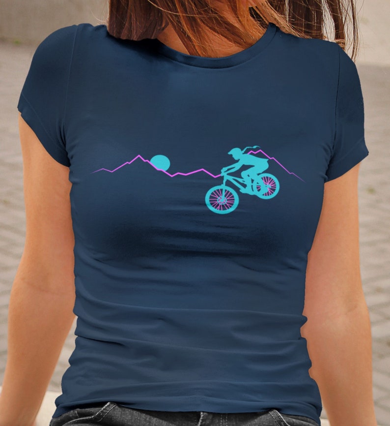 Women's Mountain Bike Shirt Ladies Mountain Bike Shirt Etsy