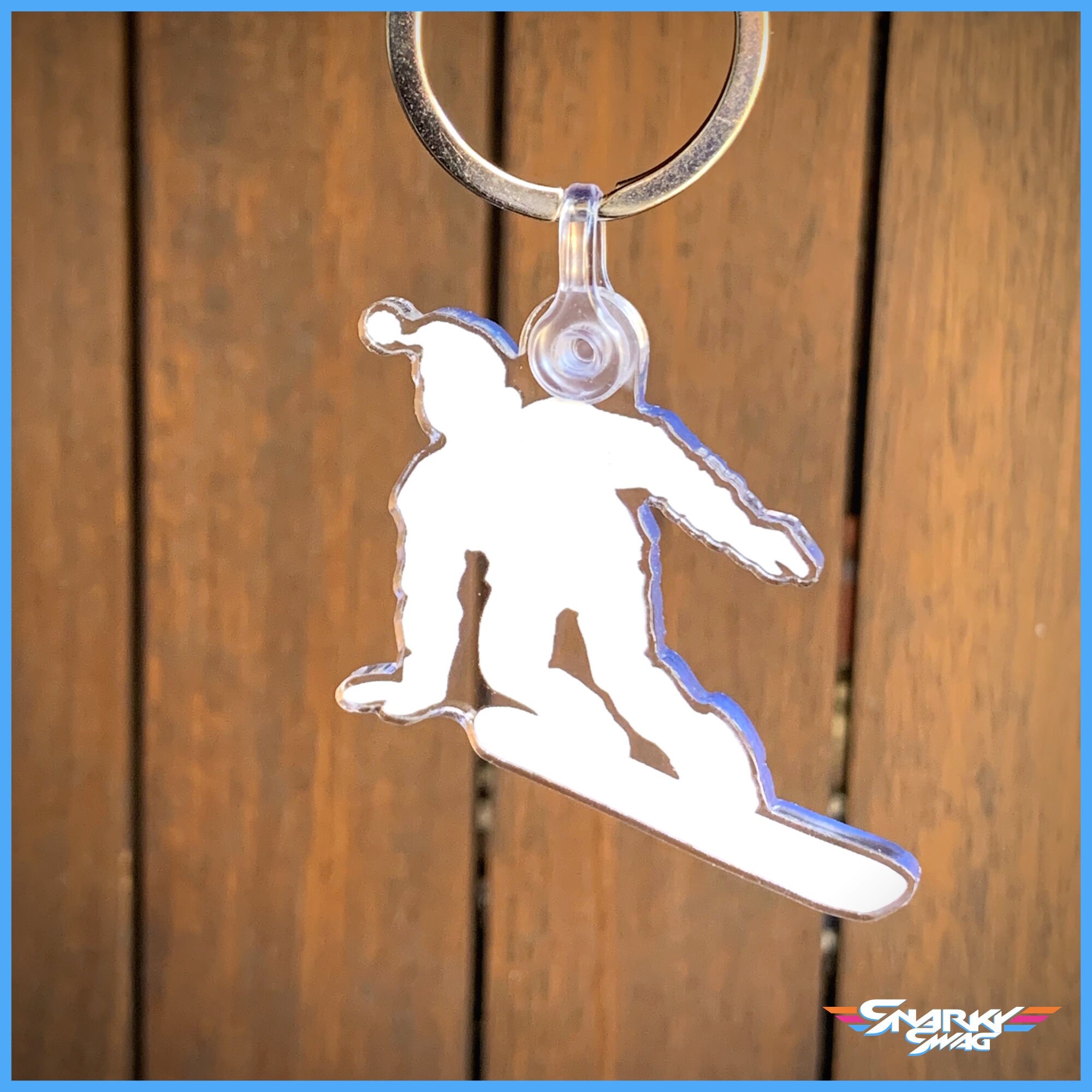 Snowboard Keychain Winter Sports Keychain Snowboard Keyring Etsy UK