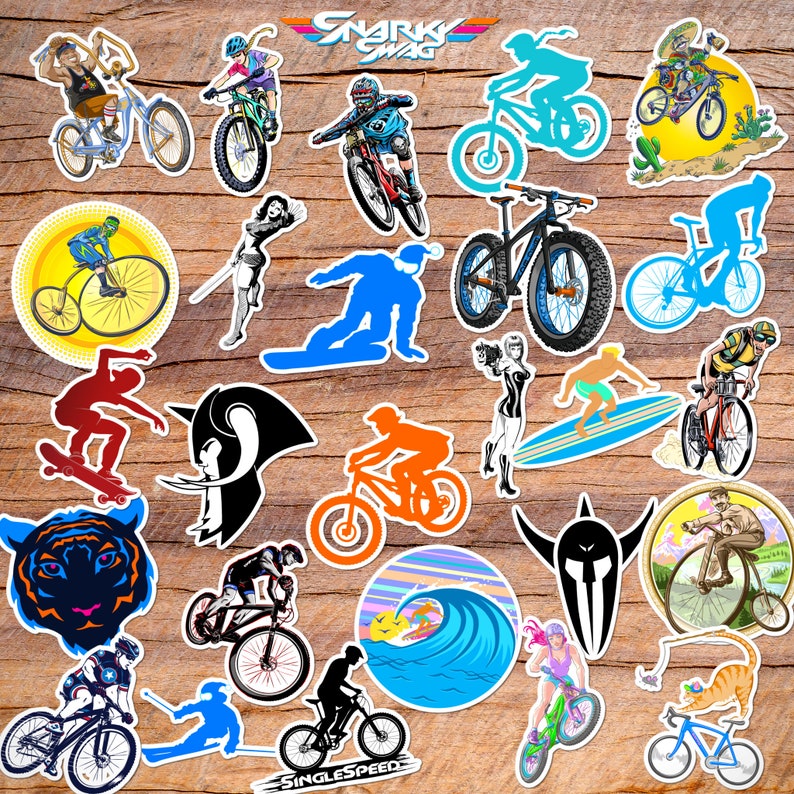 Mountain Bike Sticker Laptop Sticker Die Cut Sticker MTB Etsy UK