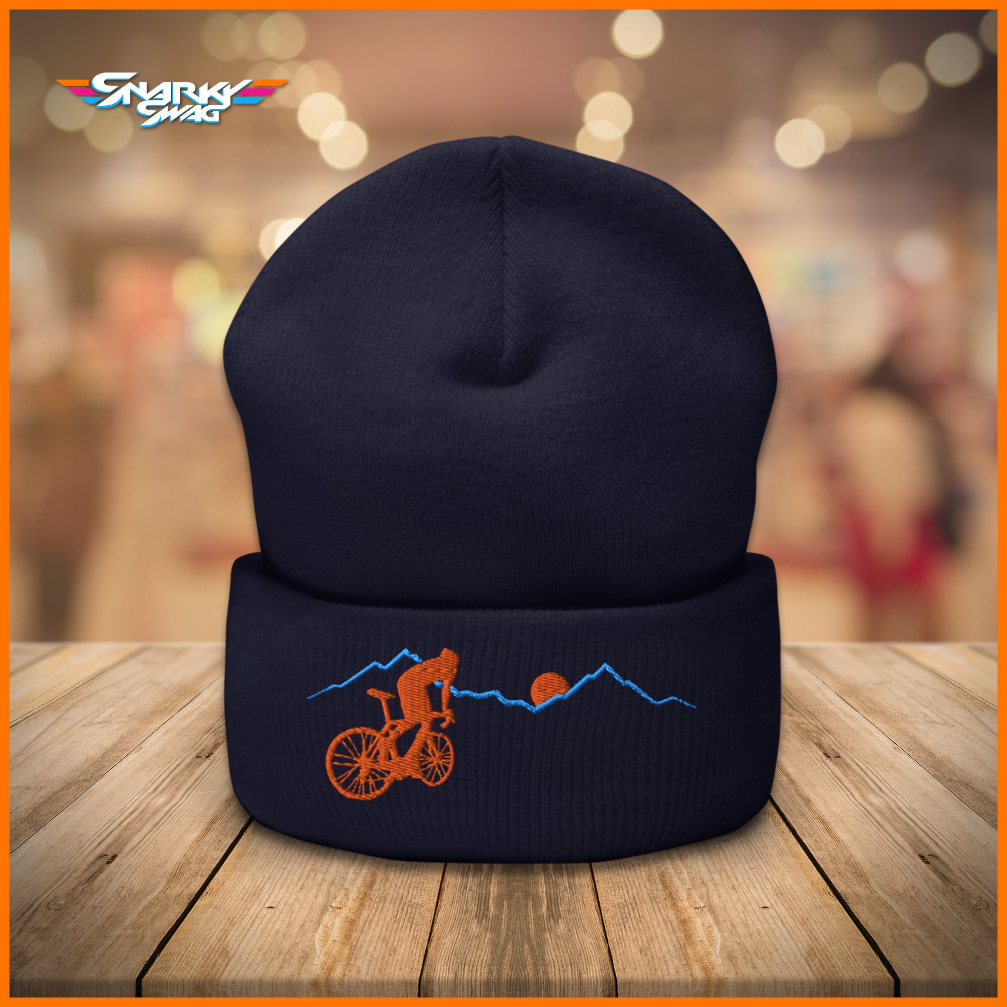 Cycling themed bobble hats sale