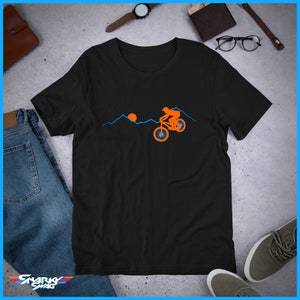 Mountain Biker Shirt, Mountain Bike Gift, Mountain Bike Tee, Cycling Gift, Mountain Bike Design, MTB TShirt, Enduro Shirt, Jersey, Biking Black