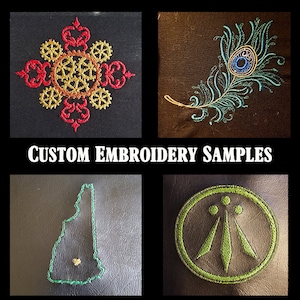 Custom Embroidery Dice Bag Pockets Option available Pricing Simplified image 1