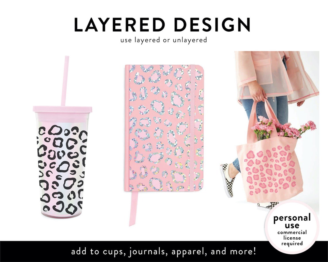 Download Trendy Pattern Leopard Print Design Layered Svg SVG DXF | Etsy