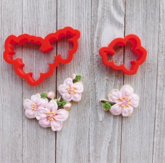 Cherry Blossom Cluster Cookie Cutter Etsy