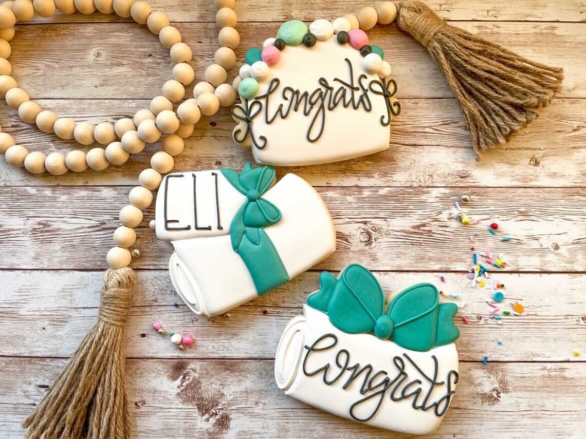 Miss Doughmestic Diploma with Bow Cookie Cutter or Fondant | Etsy