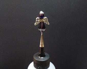 Fine Tip Glue Pin ~ Angel Topper Purple