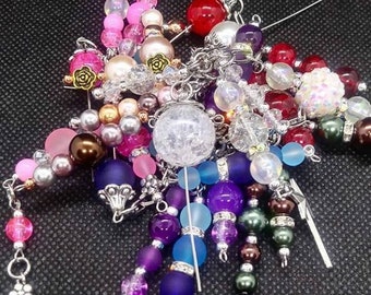 BEACH Grab Bag Special! 3 Stopper Topper Fine Tip Glue Pins - owners choice