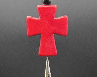 Stopper Topper Fine Tip Glue Pin ~ Chunky Red Cross