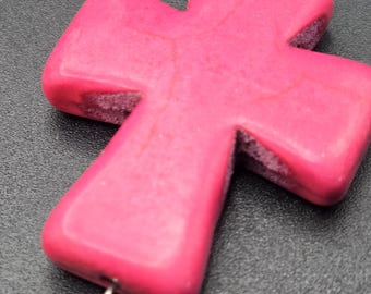 Original Stopper Topper Fine Tip Glue Pin /  Chunky Pink Cross / Art Glue Accessories