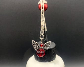 Stopper Topper *SINGLE* Angel - Stainless Steel Fine Tip Glue Pin, Glue Bottle Jewelry, Hand Made in USA,